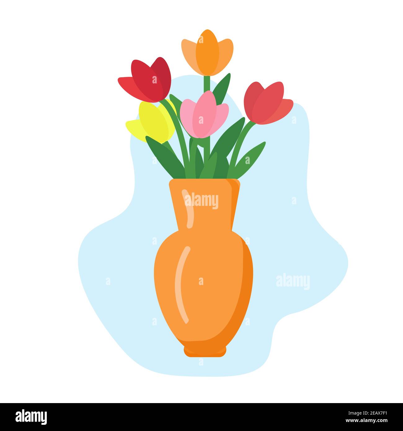 Florero tulipanes Imágenes vectoriales de stock - Alamy