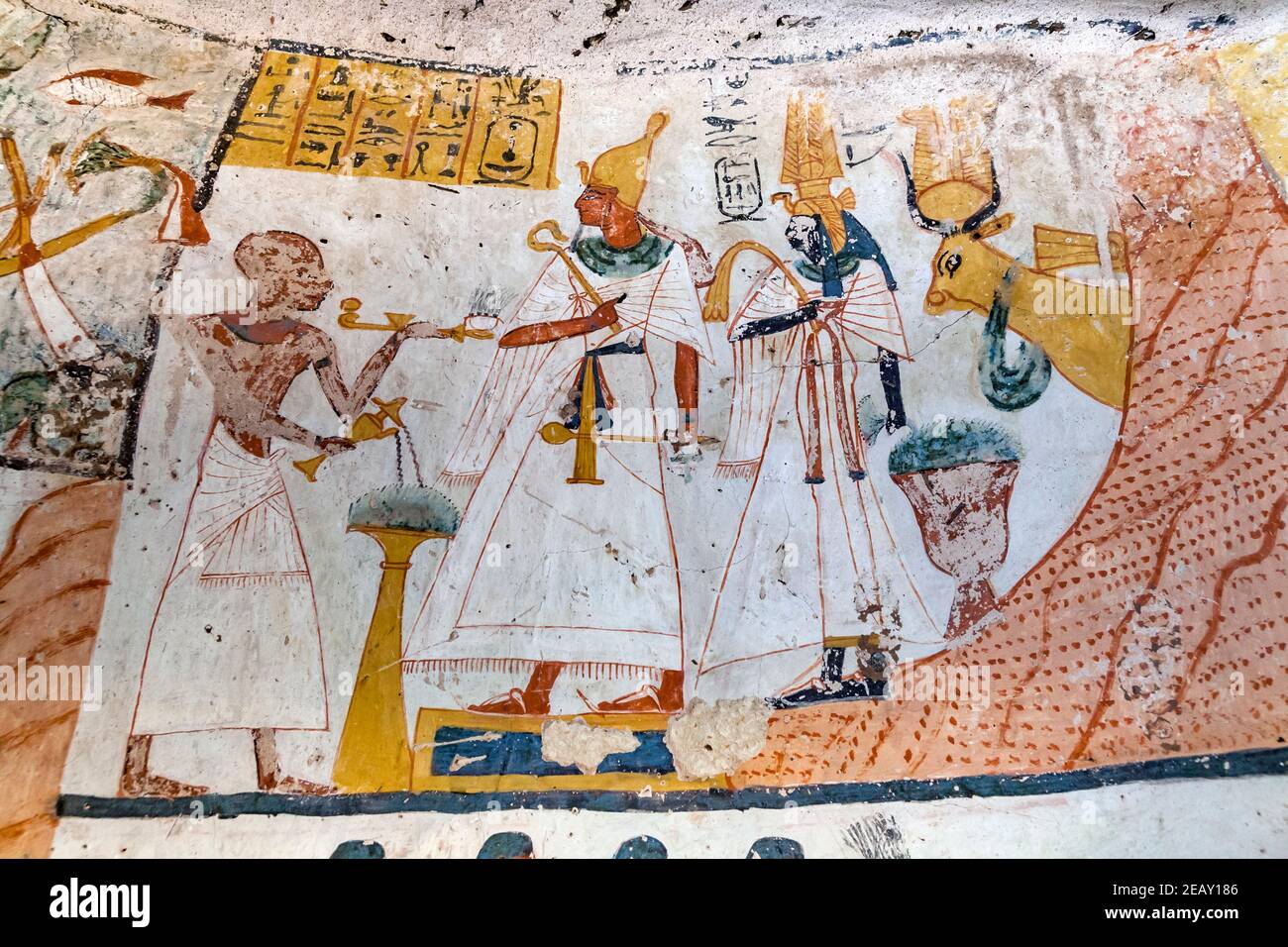 La tumba de Amenemonet, Qurnet Murai, Luxor, Egipto Foto de stock