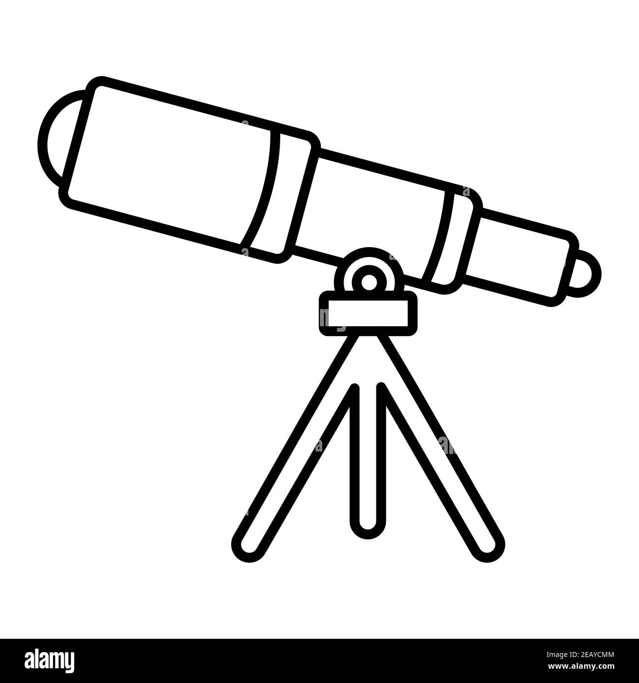 Ilustración de un icono de telescopio Fotografía de stock - Alamy