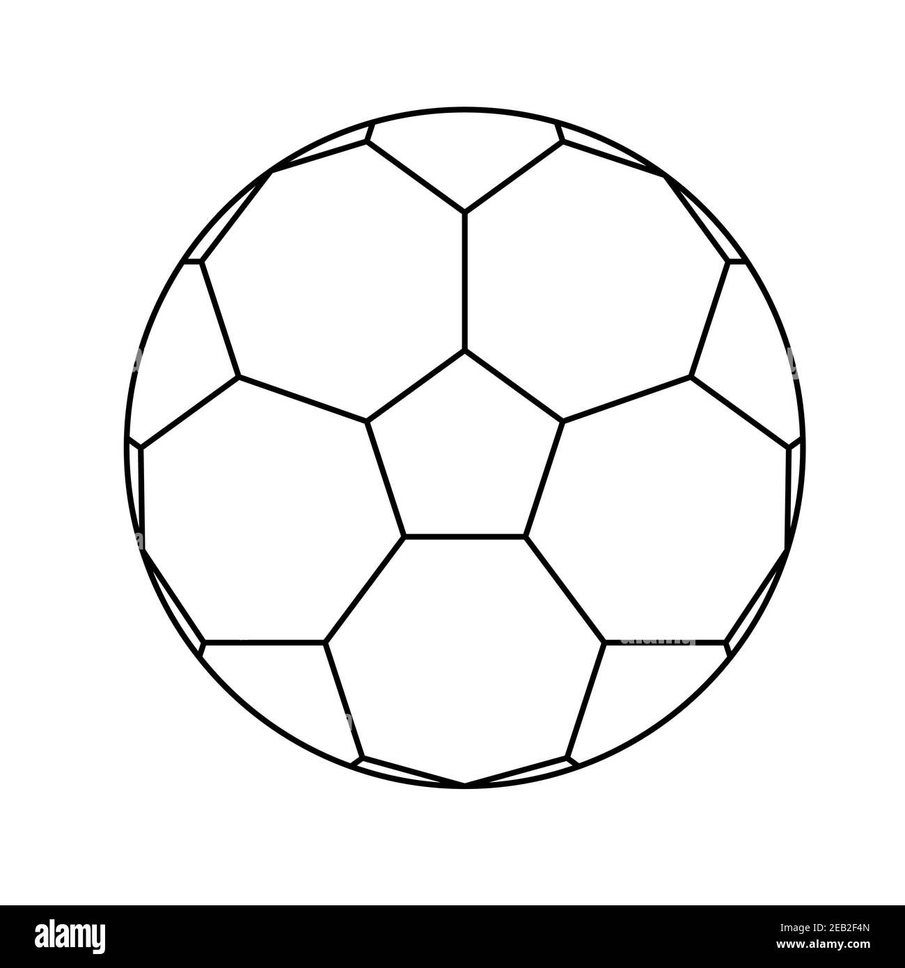 Libro de colores de fútbol para niños actividad vector ilustración Ilustración del Vector