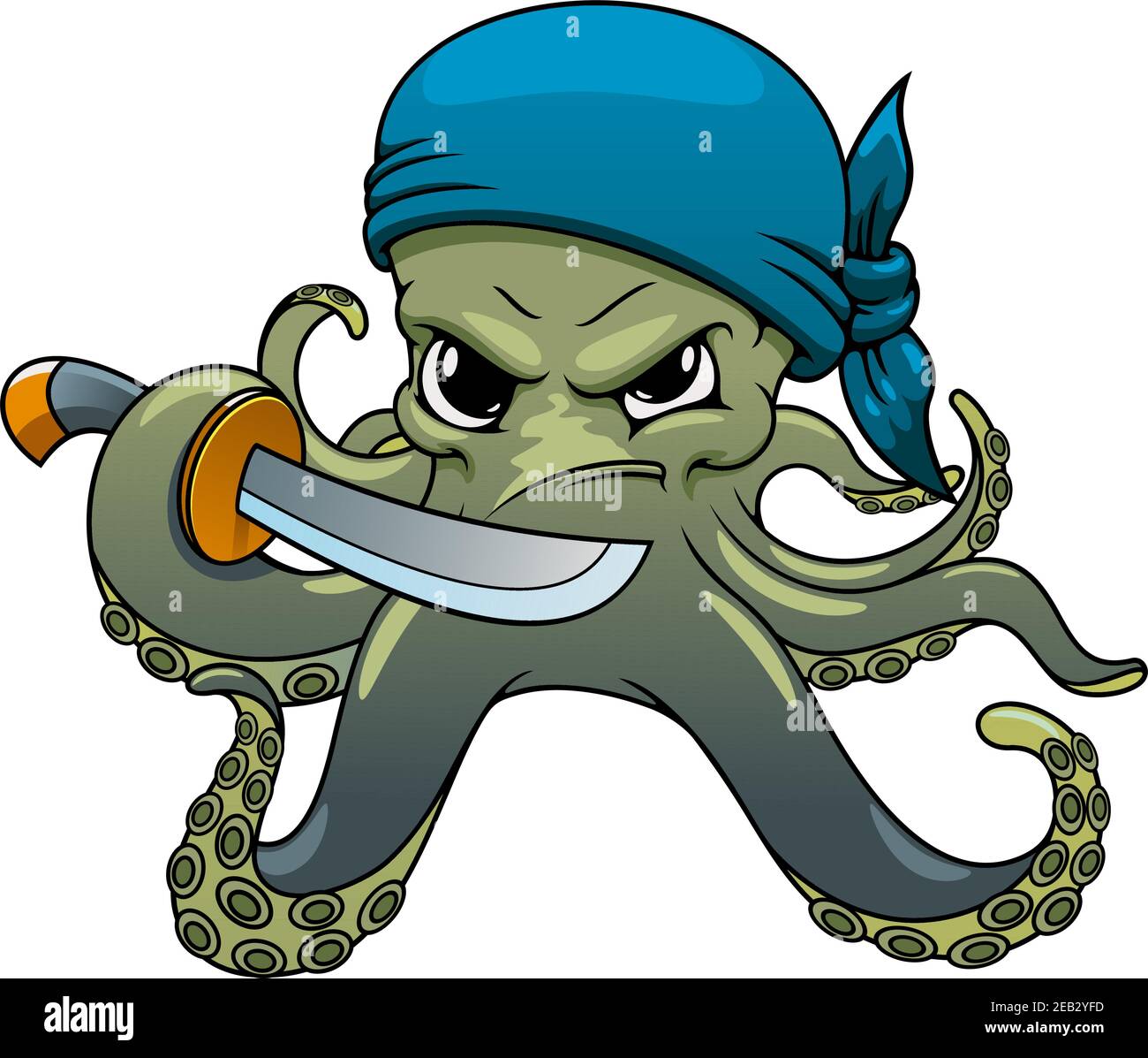 Pulpo enfadado y muy enfadado sales