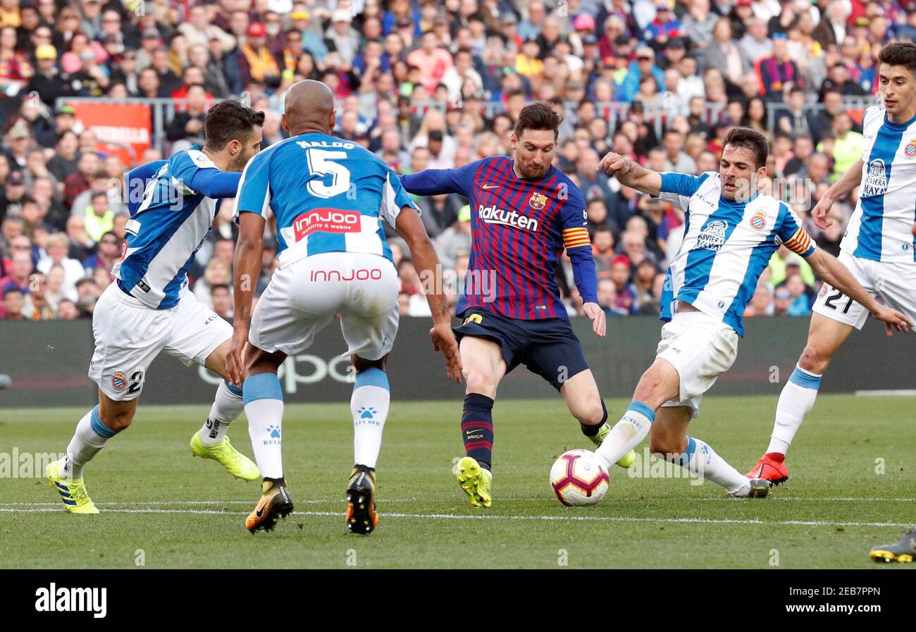 Fútbol la Liga Santander - FC Barcelona v Espanyol Camp Nou, Barcelona, España 30 de marzo de