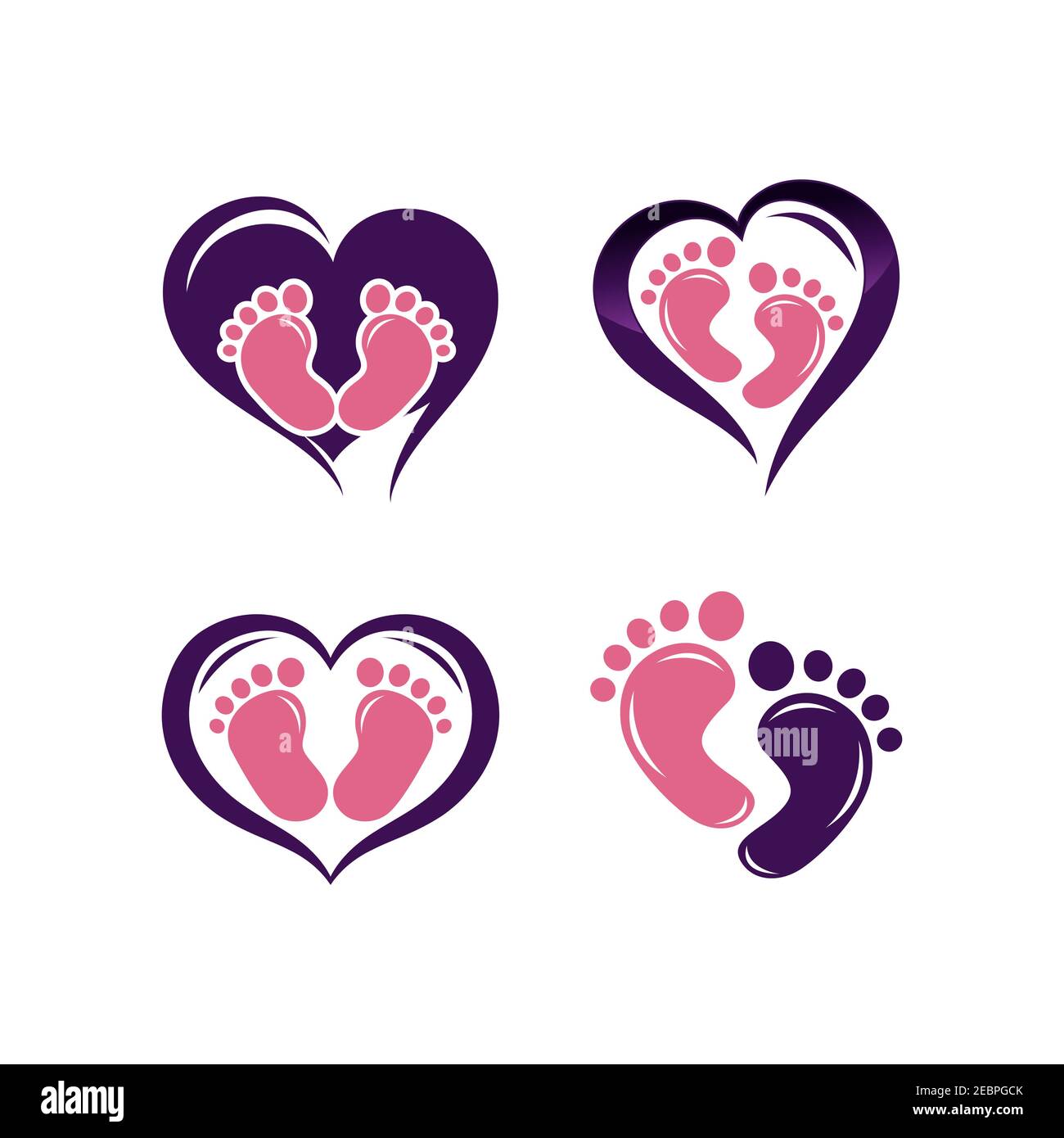 Baby footprint paint fotografías e imágenes de alta resolución - Alamy