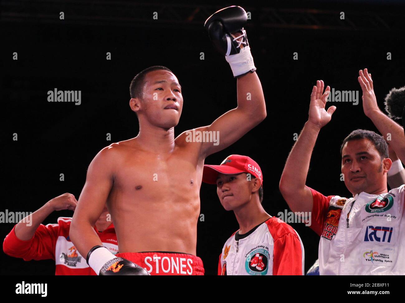 Boxeo - Daud Jordan v Lorenzo Villanueva IBO Mundo Peso pluma Título -  Marina Bay Sands, Singapur - 5/