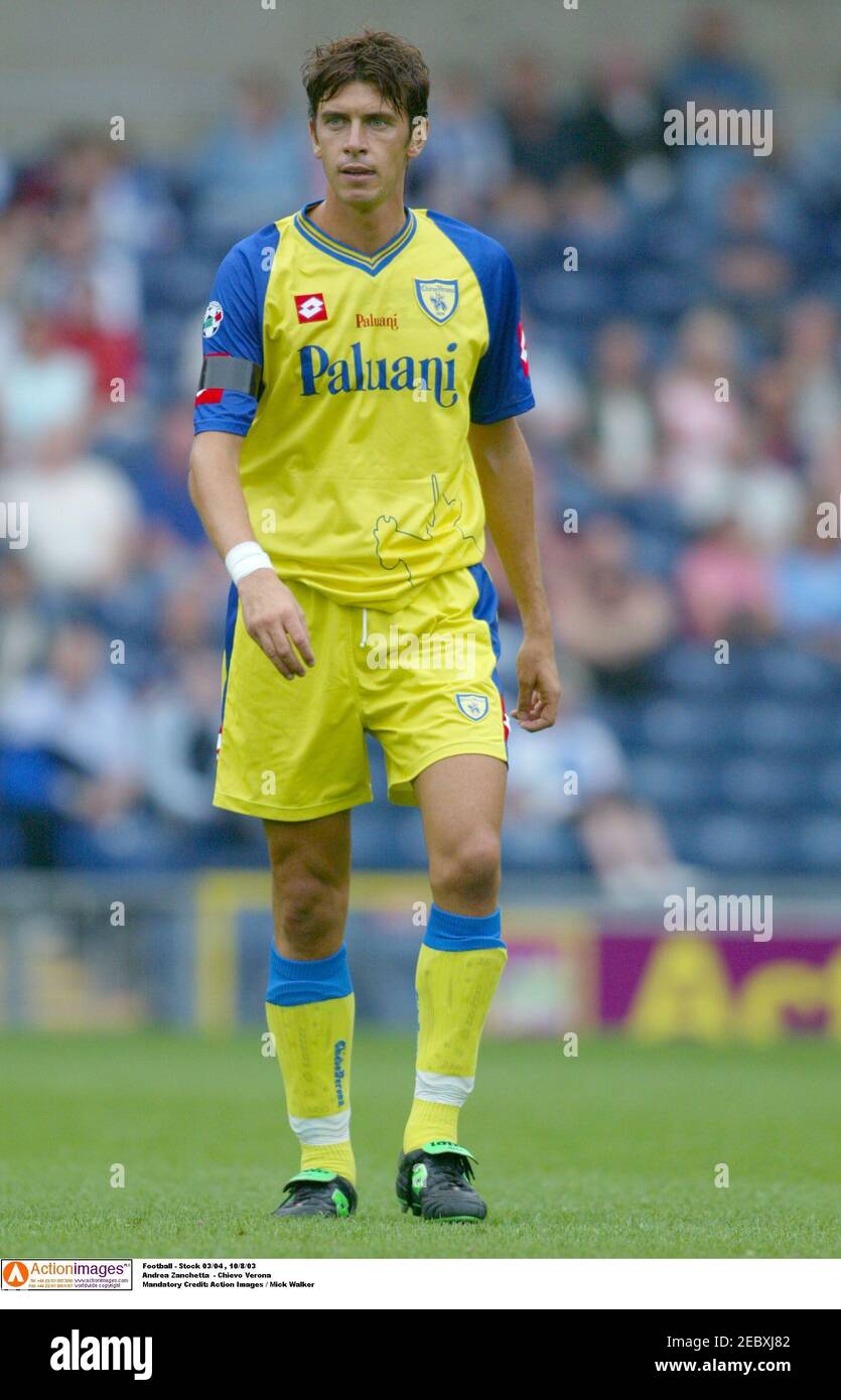 Fútbol - Stock 03/04 , 10/8/03 Andrea Zanchetta - Chievo Verona crédito obligatorio: Imágenes de acción / Mick Walker Foto de stock