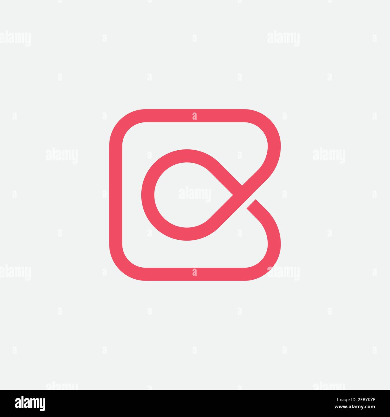 Diseño del logotipo de la letra c de primera calidad. Monograma creativo lineal de lujo. Ilustración del Vector