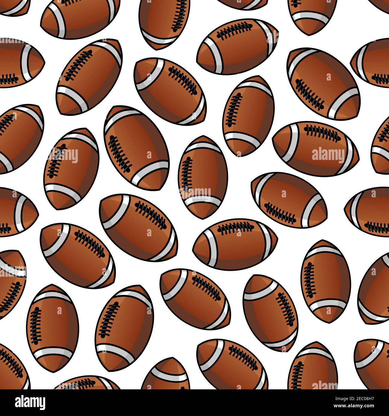 Diseño de balones de fútbol americano o rugby para el diseño de juegos  deportivos Imagen Vector de stock - Alamy