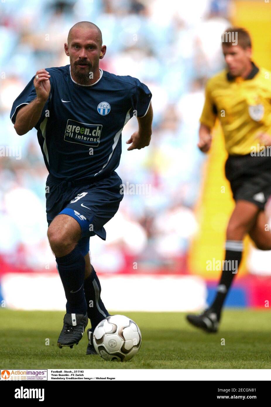 Fútbol Stock , 27/7/02 Yvan Quentin FC Zurich crédito obligatorio