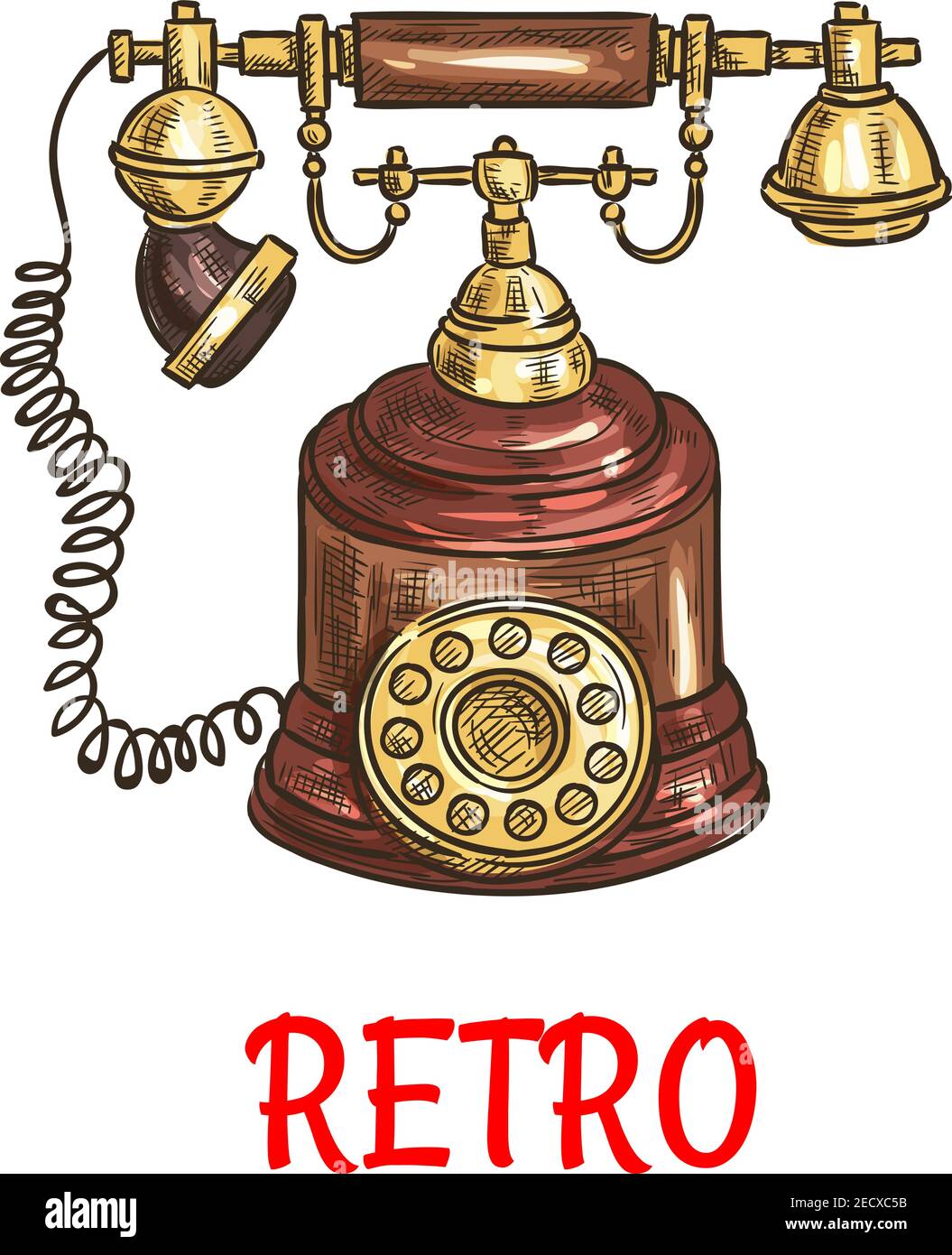 Dibujo de línea continua de teléfono fijo. arte de una línea de  electrodomésticos, comunicación telefónica, teléfono de casa vintage,  estilo retro, receptor de teléfono.
