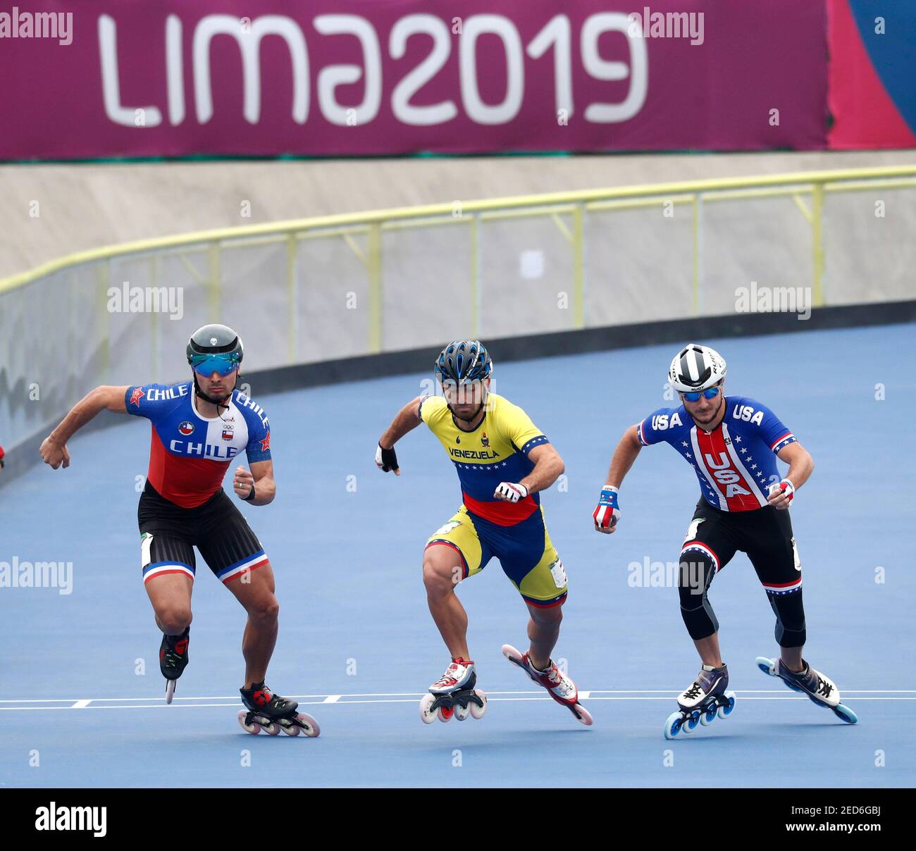 XVIII Juegos Panamericanos - Lima 2019 - patinaje de velocidad sobre ruedas  - Hombre 500 m + distancia semifinal - Costa Verde Skating Ring, Lima, Perú  - Agosto 10, 2019. Jonathan Blair