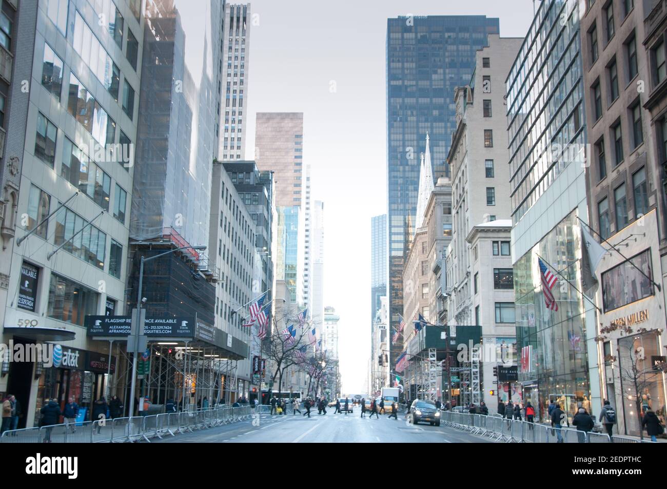 Nueva york escena de la calle hora del día Foto de stock