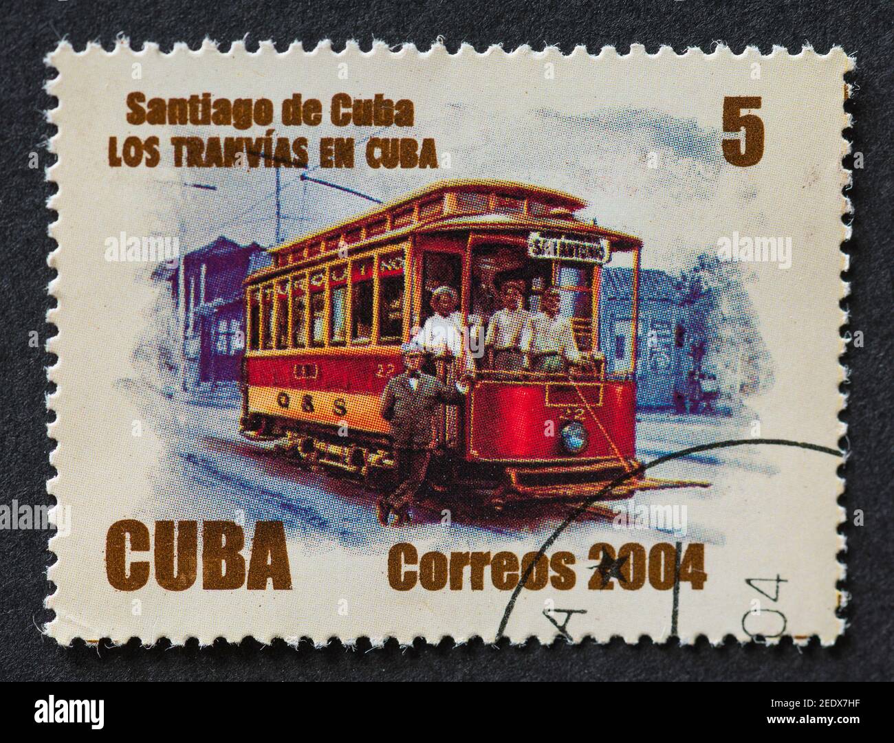 Sellos postales cubanos antiguos Foto de stock