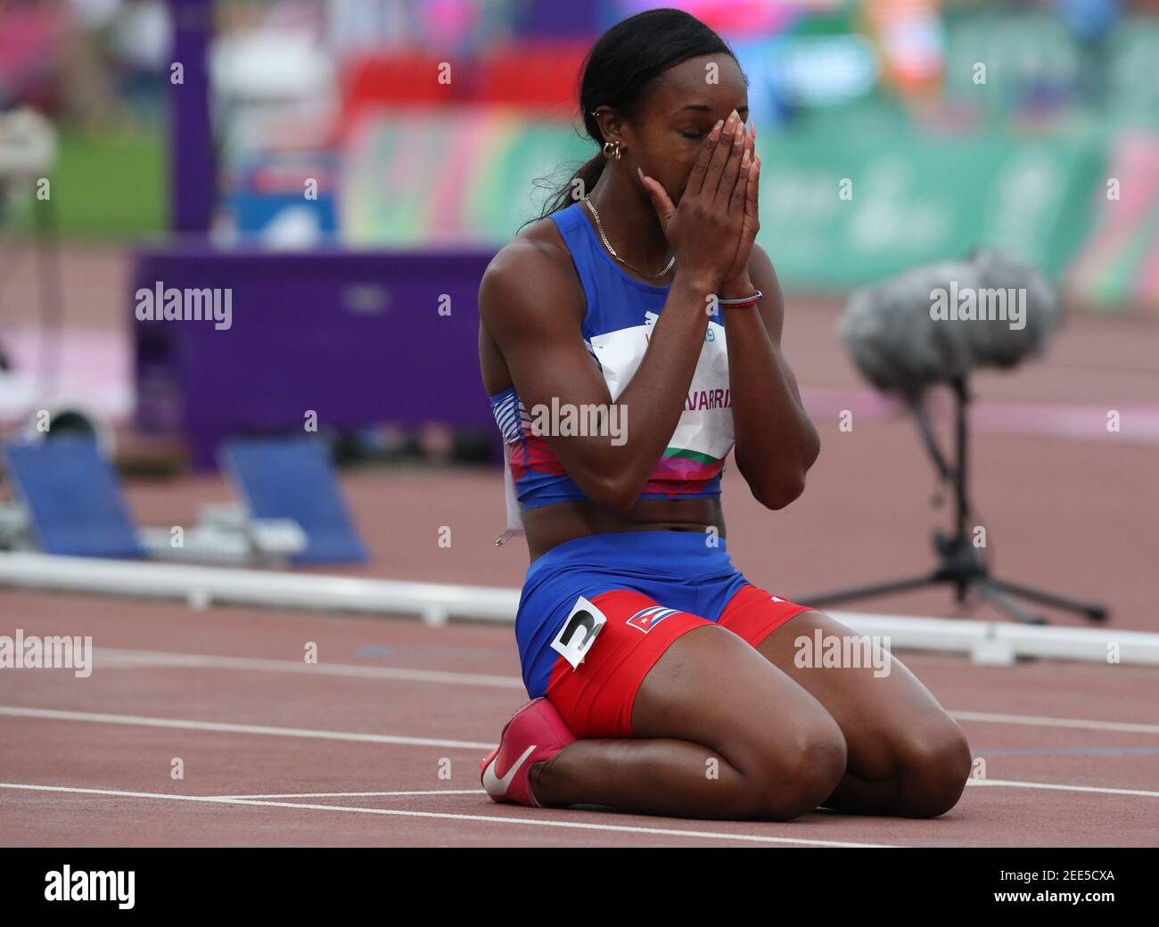 Atletismo - XVIII Juegos Panamericanos - Lima 2019 - obstáculos de 400 m  para mujeres semifinales 1/2 - Parque