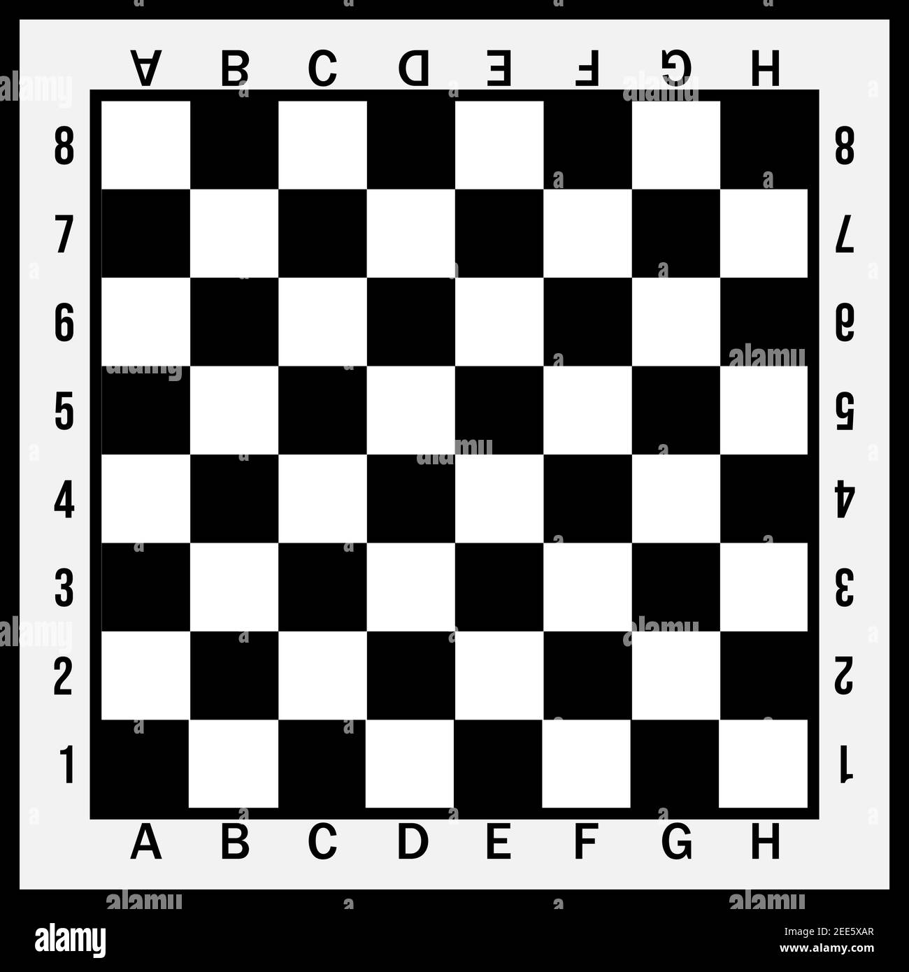 Vector de tablero de ajedrez vacio vectores fotografías e imágenes de alta  resolución - Alamy