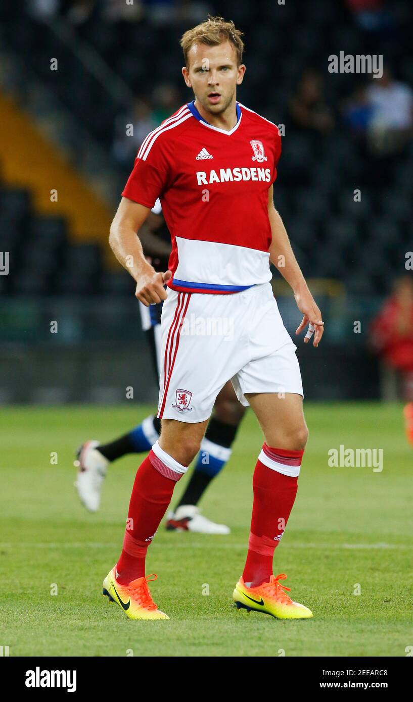 Football Soccer - Udinese v Middlesbrough - Pre Season Friendly - Dacia  Arena, Udinese, Italy - 16/17 - 3/8/16 Middlesbrough's Jordan Rhodes Action  Images via Reuters / Craig Brough Fotografía de stock - Alamy