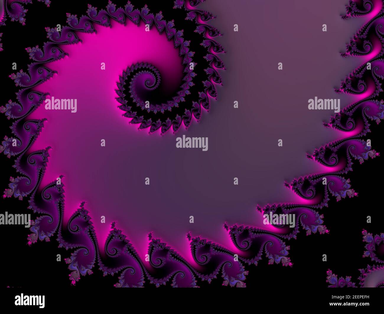 Pintura fractal espiral de gran detalle en espiral en color metálico oscuro  que refleja la textura de los colores. Fondo de pantalla de arte generado  digital. imagen 4k uhd Fotografía de stock -