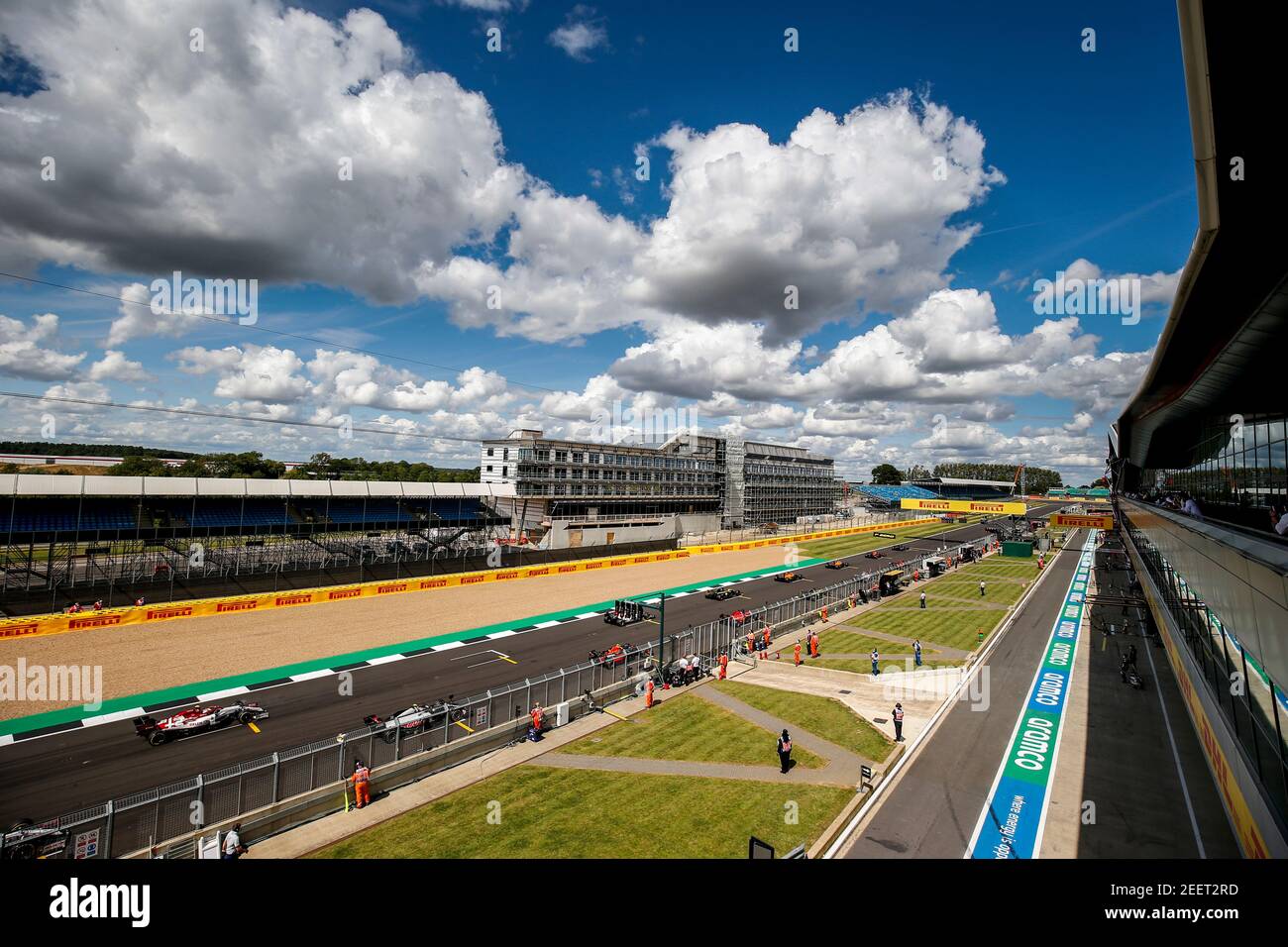 Carrera inicio de la carrera, salida, durante la Fórmula 1 Pirelli Gran  Premio Británico 2020, del