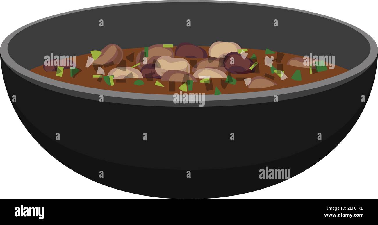 Icono de sopa de frijoles, estilo de dibujos animados Imagen Vector de  stock - Alamy