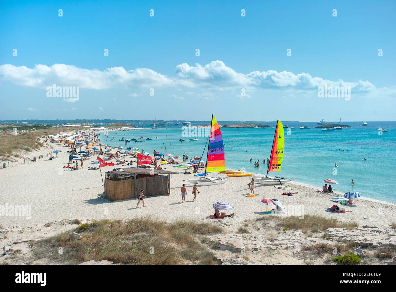 Playa de ses illetes, Formentera, Baleares, España Fotografía de stock ...