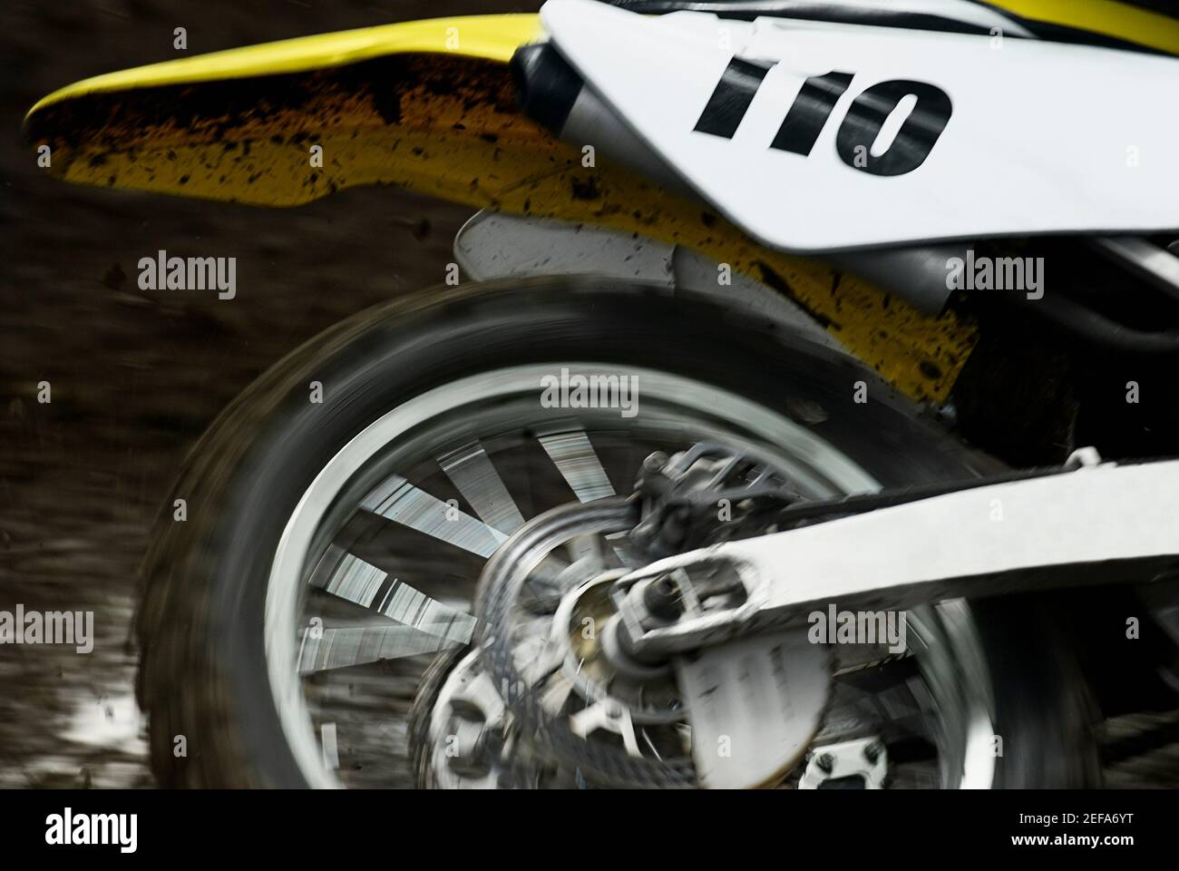 Close-up de una motocicleta Foto de stock