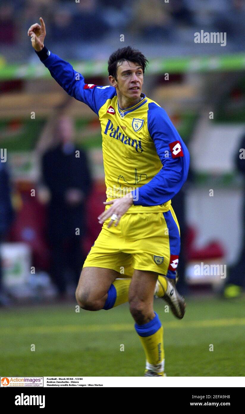Fútbol - Stock 03/04 - 1/2/04 Andrea Zanchetta - Chievo crédito obligatorio: Action Images / Alex Morton Foto de stock