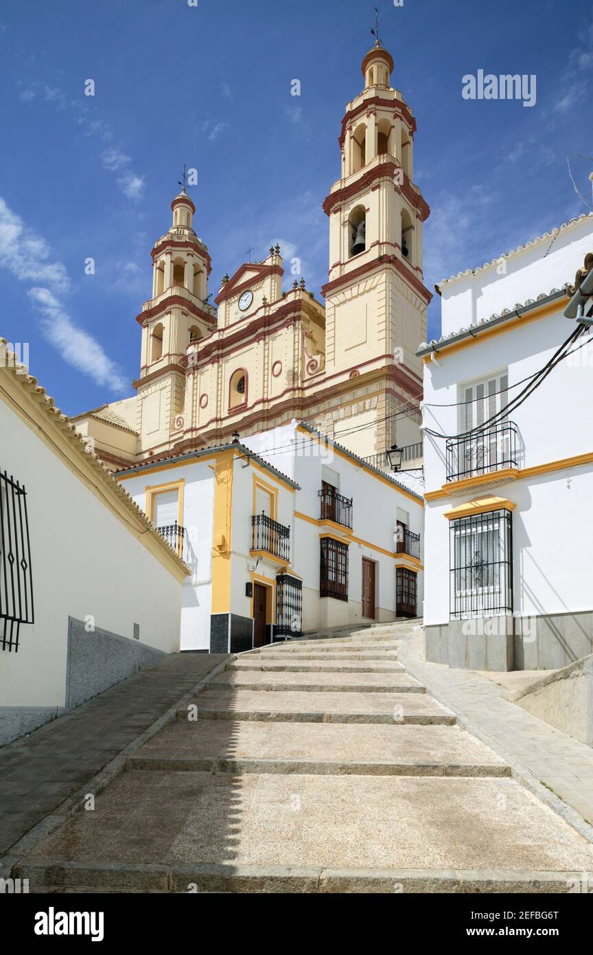 La Iglesia de la Encarnación, Olvera Cádiz Andalucia Andalucía España Foto de stock