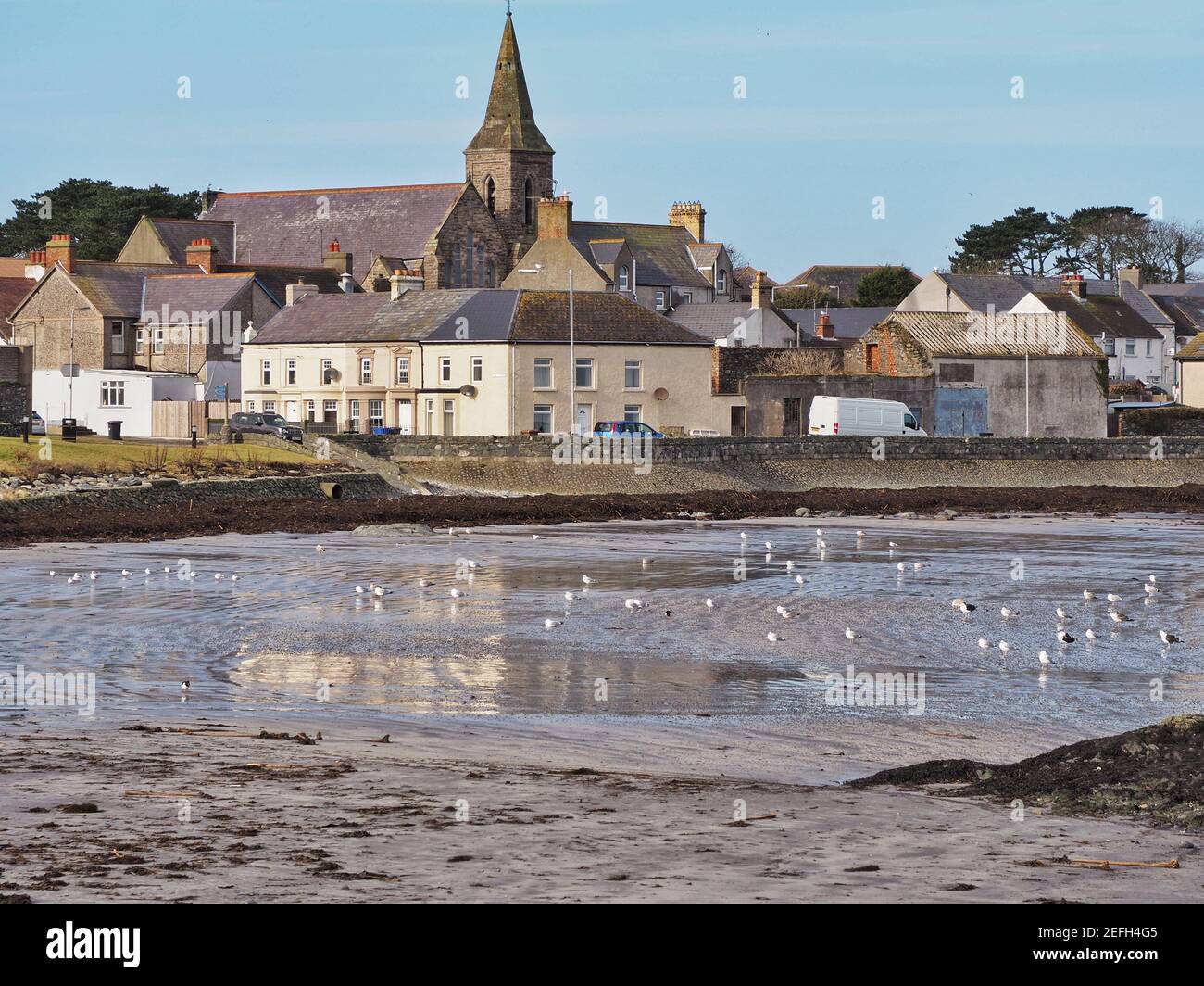 Ballywalter en Irlanda del Norte Foto de stock