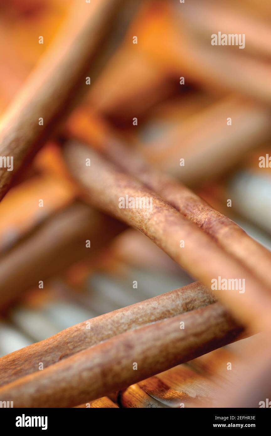 Close-up de palitos secos Foto de stock