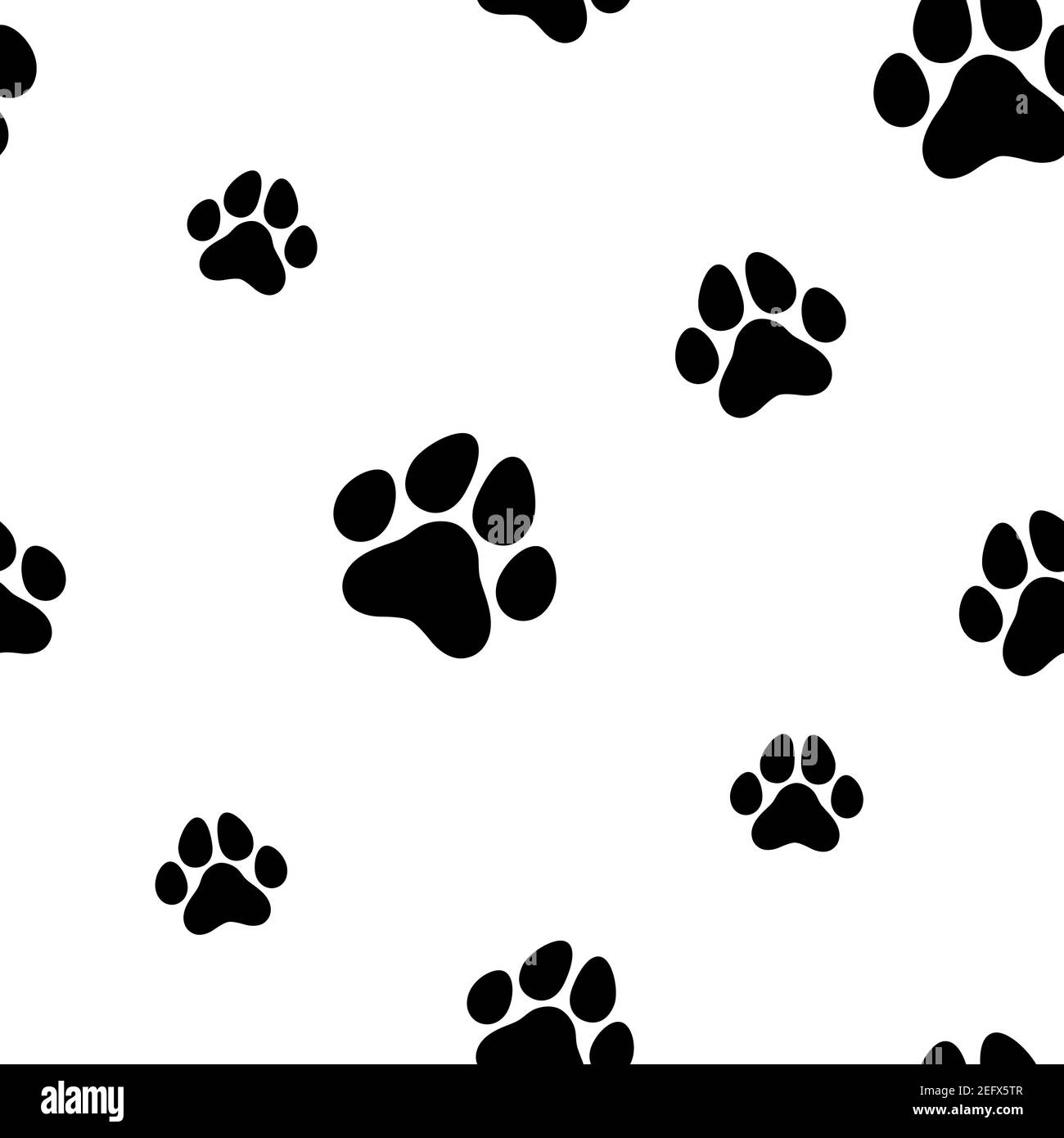 patrón sin costuras con rastro de gato negro. adorno animal. Ilustración  vectorial plana. Fondo blanco con huella de pata de gatito, escalón Imagen  Vector de stock - Alamy