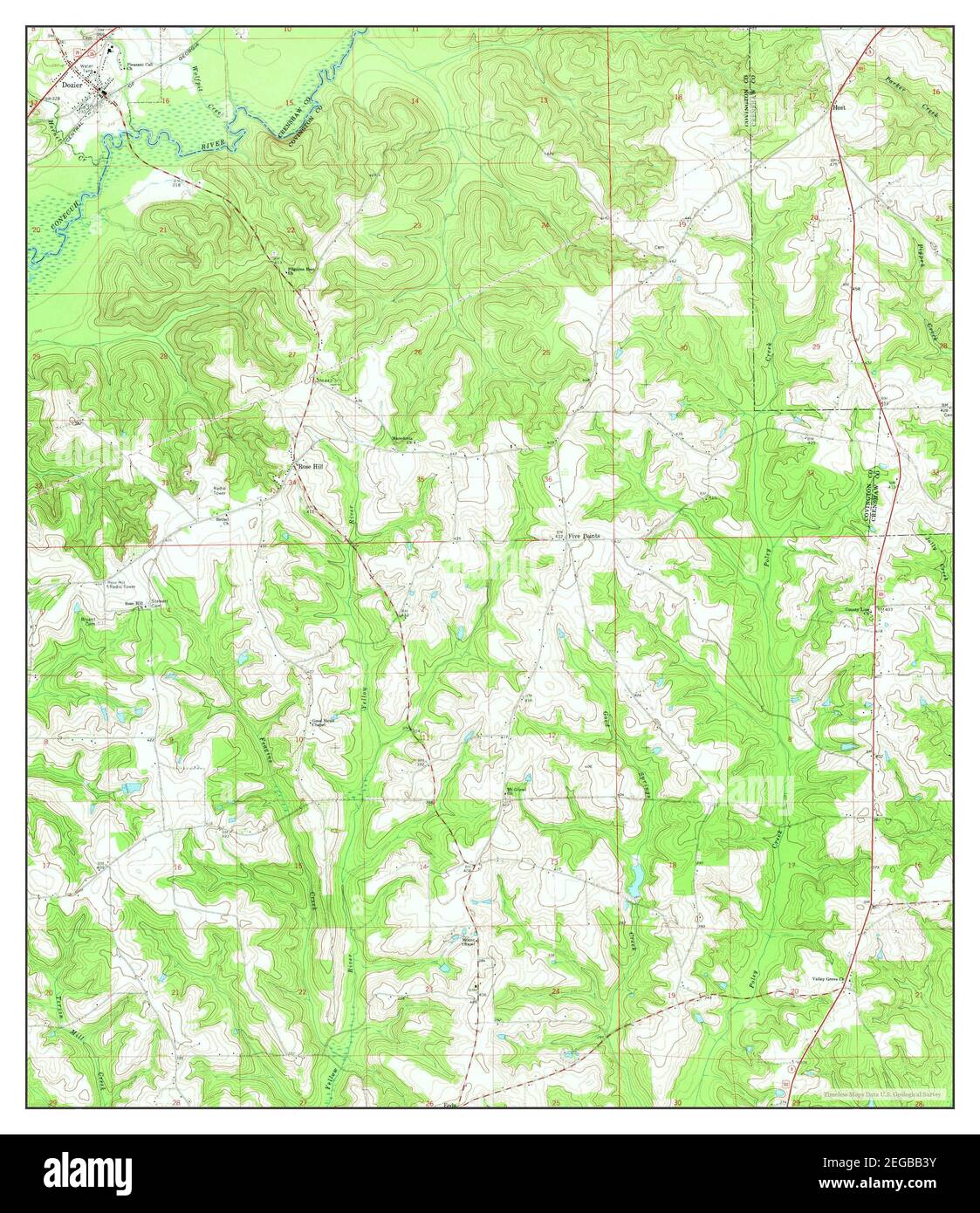 Mapa de dozier alabama fotografías e imágenes de alta resolución Alamy