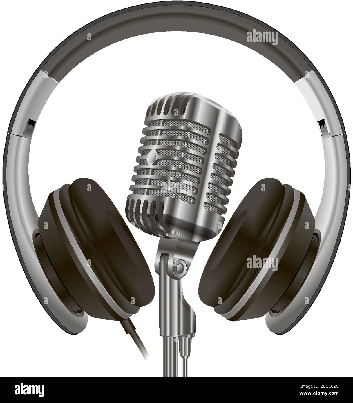 Auriculares de estudio con microfono top