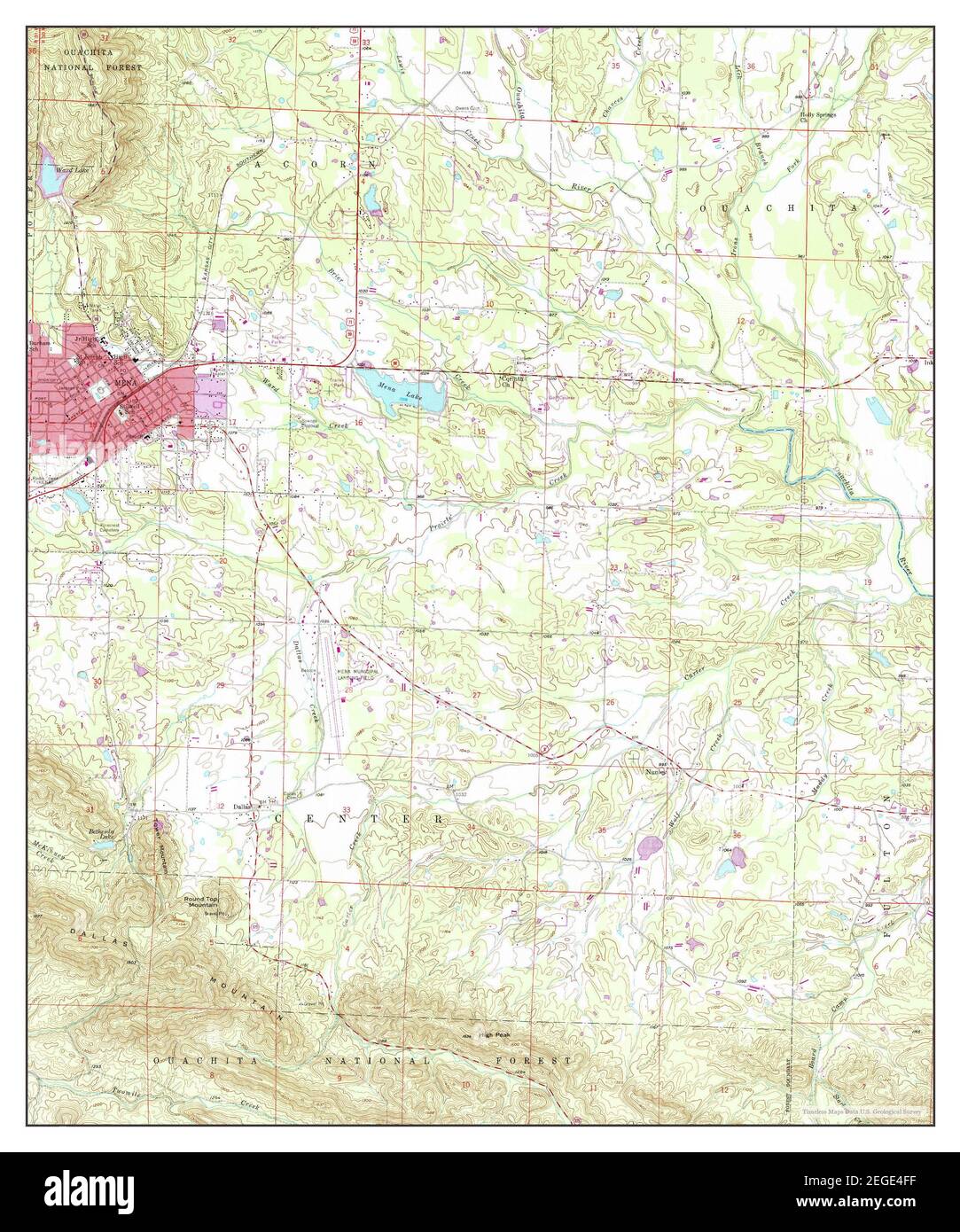 Mapa de mena arkansas Imágenes recortadas de stock Alamy
