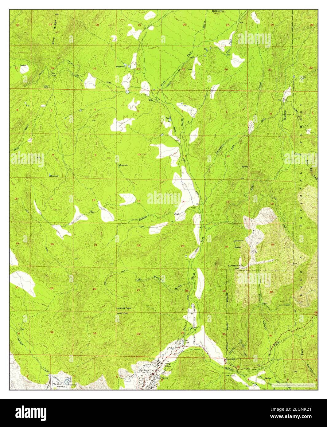 Mapa de springville fotografías e imágenes de alta resolución Alamy