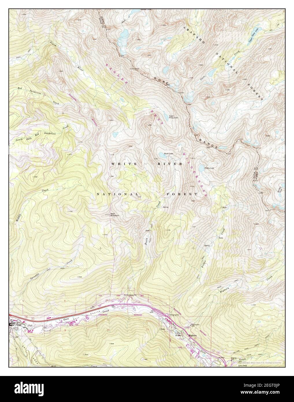 Mapa de vail colorado fotografías e imágenes de alta resolución Alamy