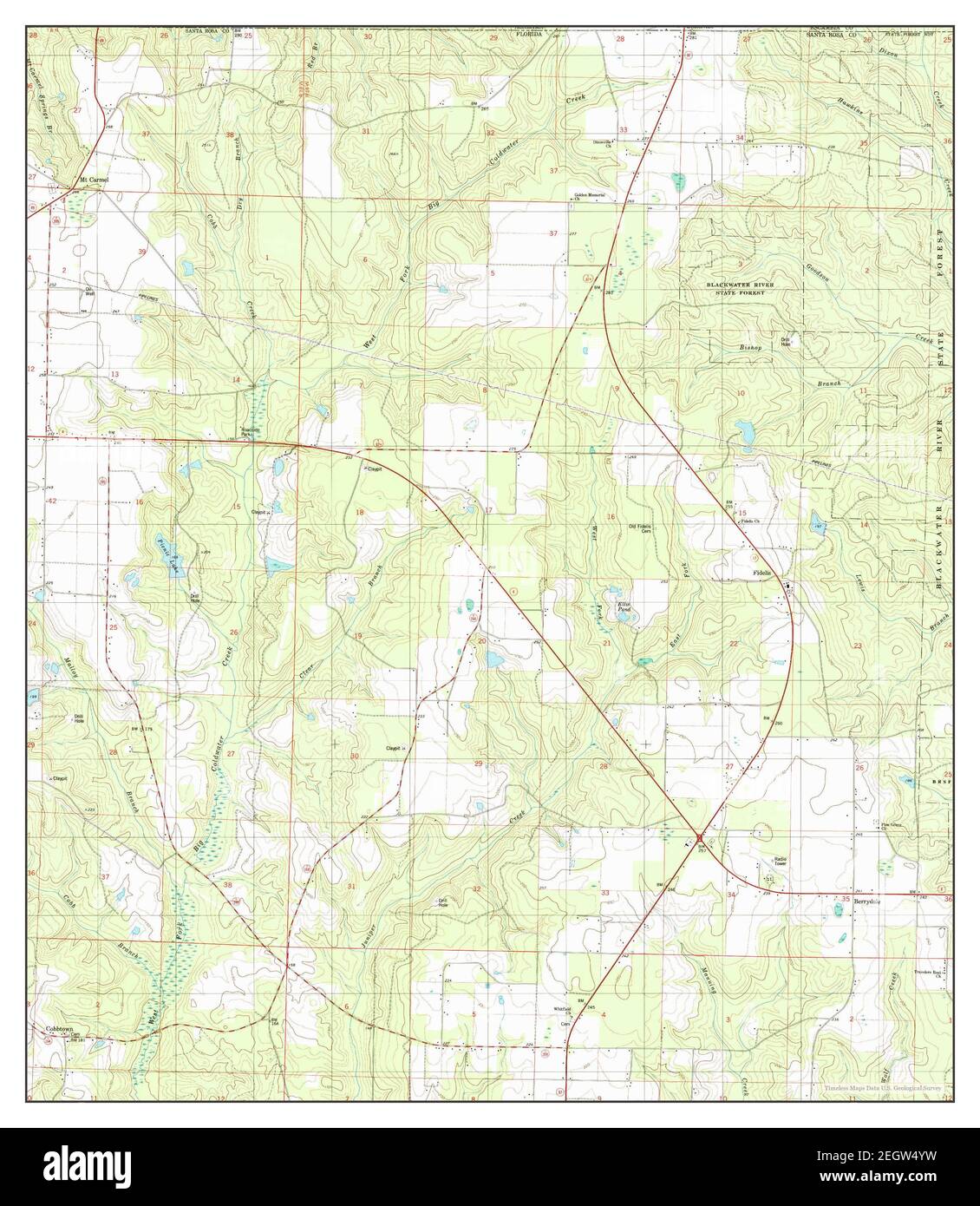 Fidelis, Florida, MAP 1994, 1:24000, Estados Unidos de América por Timeless Maps, data U.S. Geological Survey Foto de stock