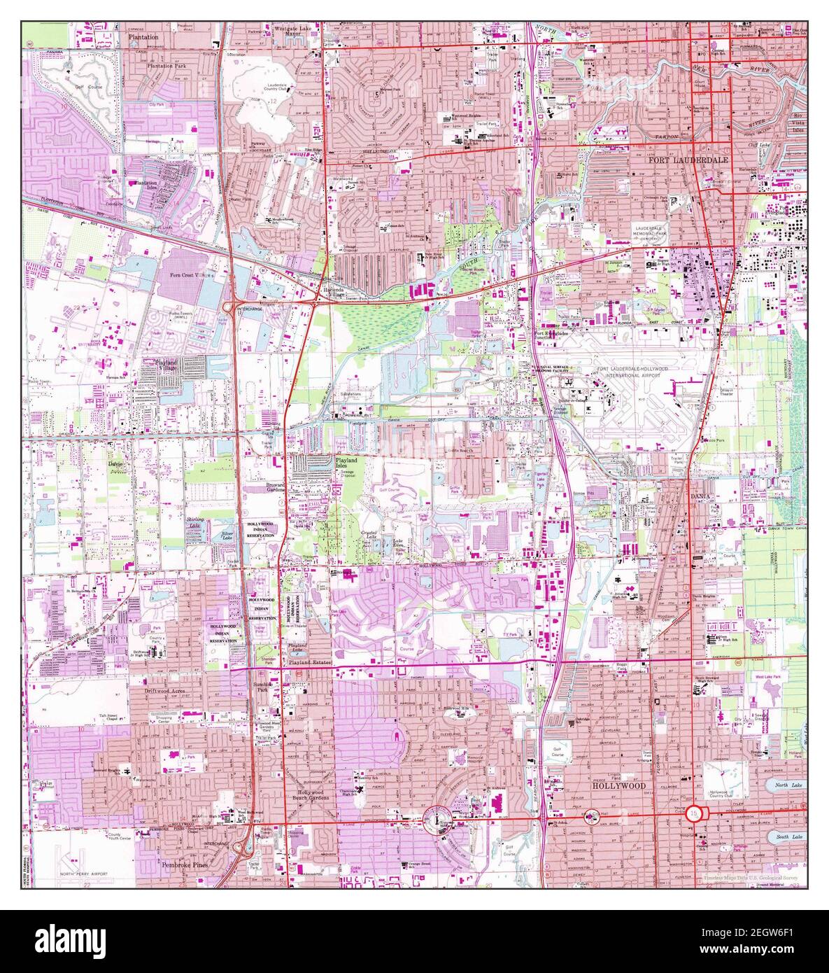 Mapa de fort lauderdale Imágenes recortadas de stock Alamy