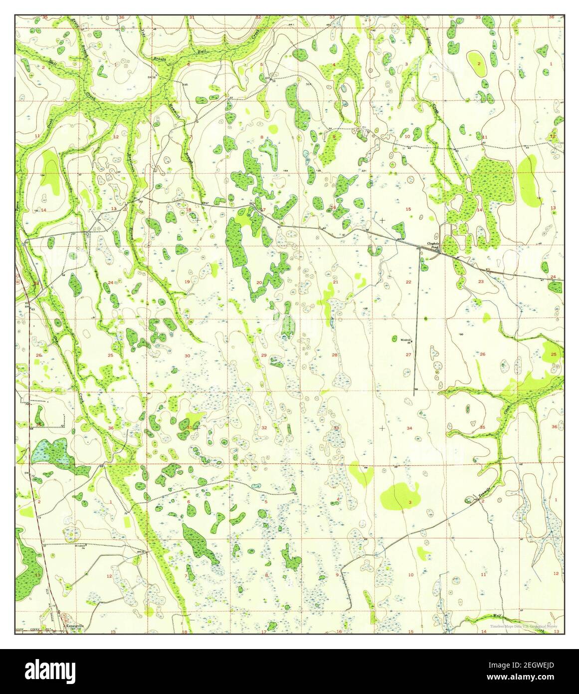 Mappa di kenansville Imágenes recortadas de stock Alamy