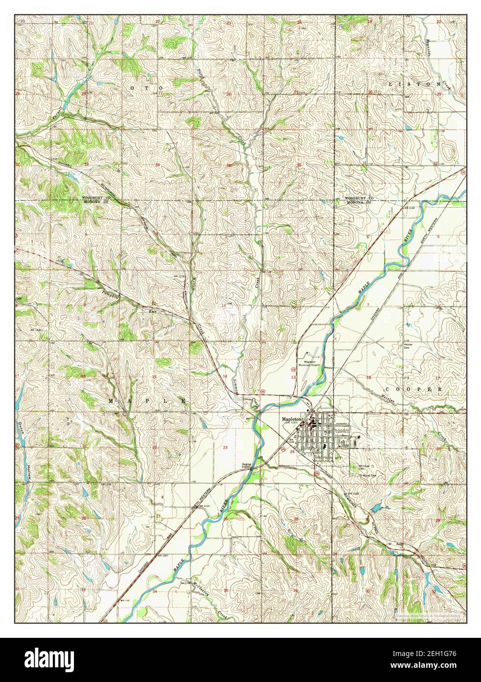 Mapa de mapleton fotografías e imágenes de alta resolución Alamy