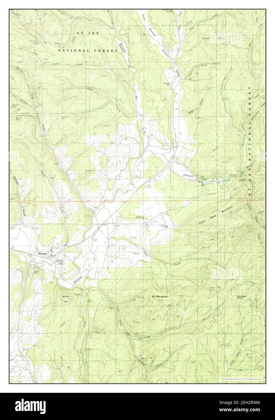 Mapa De Idaho De Harvard Imágenes Recortadas De Stock Alamy 0545