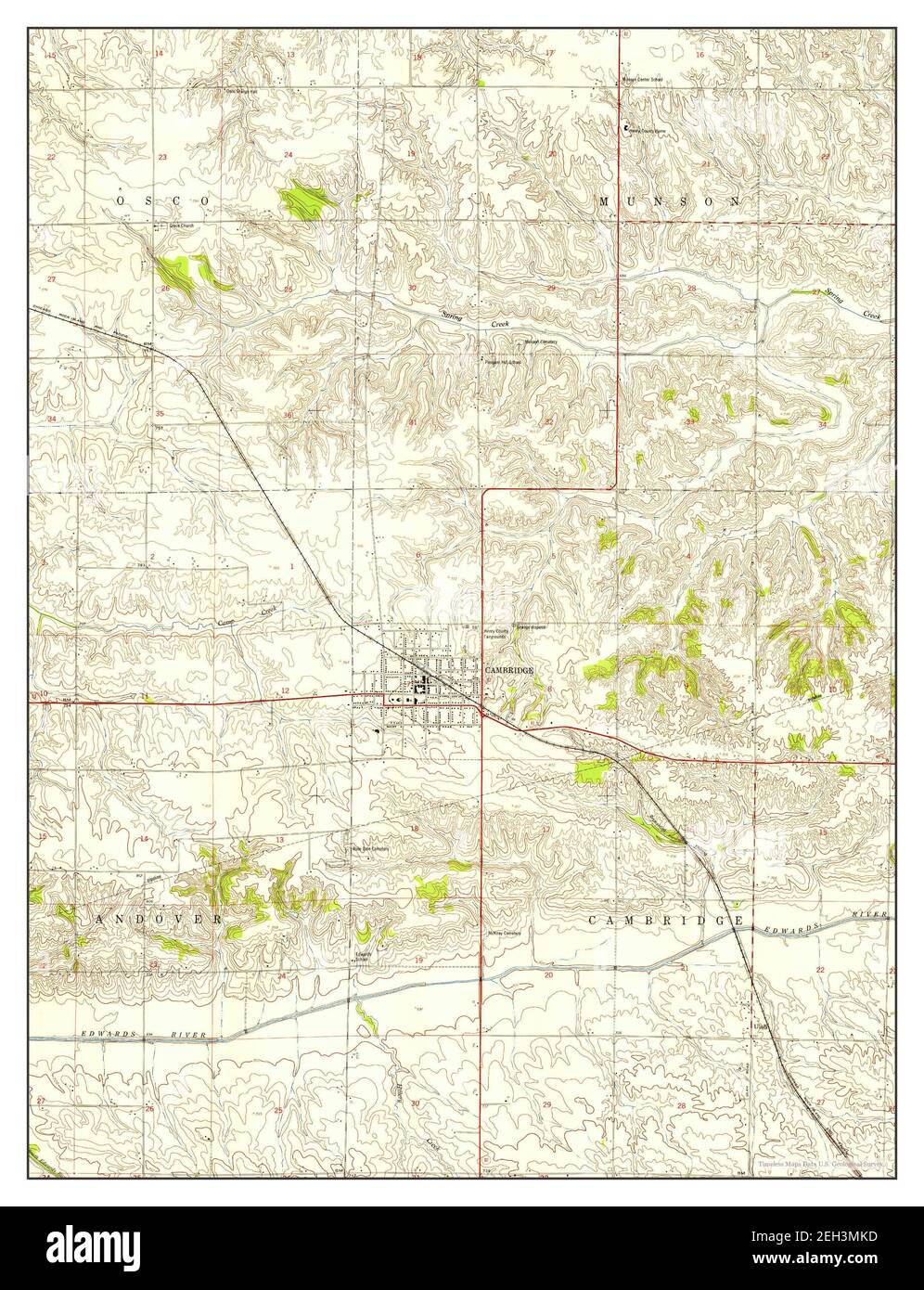 Mapa de cambridge illinois Imágenes recortadas de stock Alamy