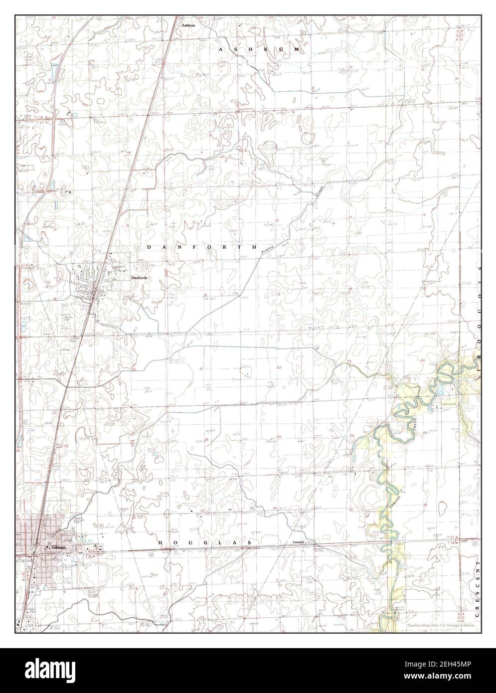 Mapa de gilman illinois fotografías e imágenes de alta resolución Alamy