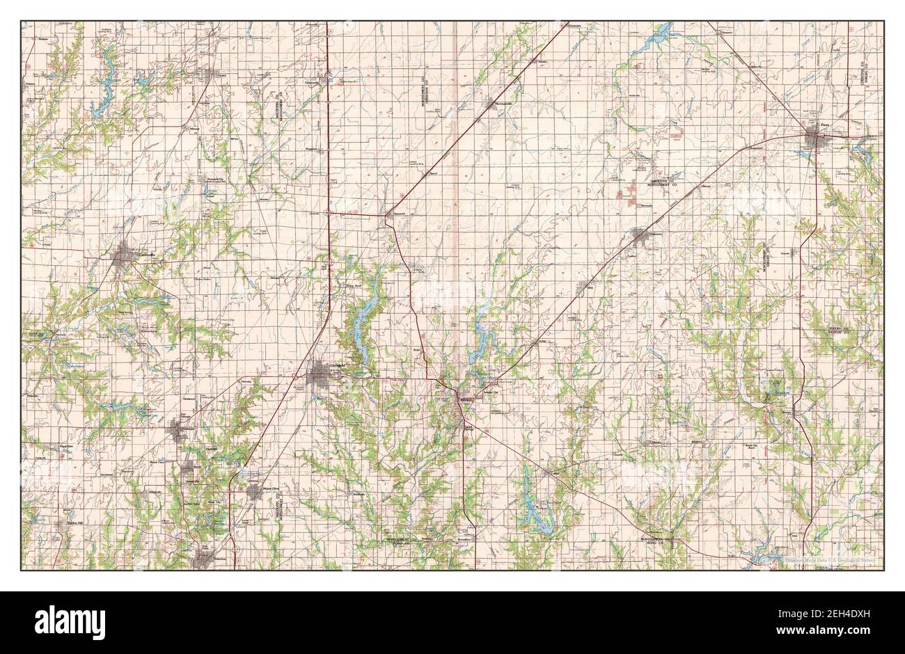 Mapa de litchfield illinois fotografías e imágenes de alta resolución