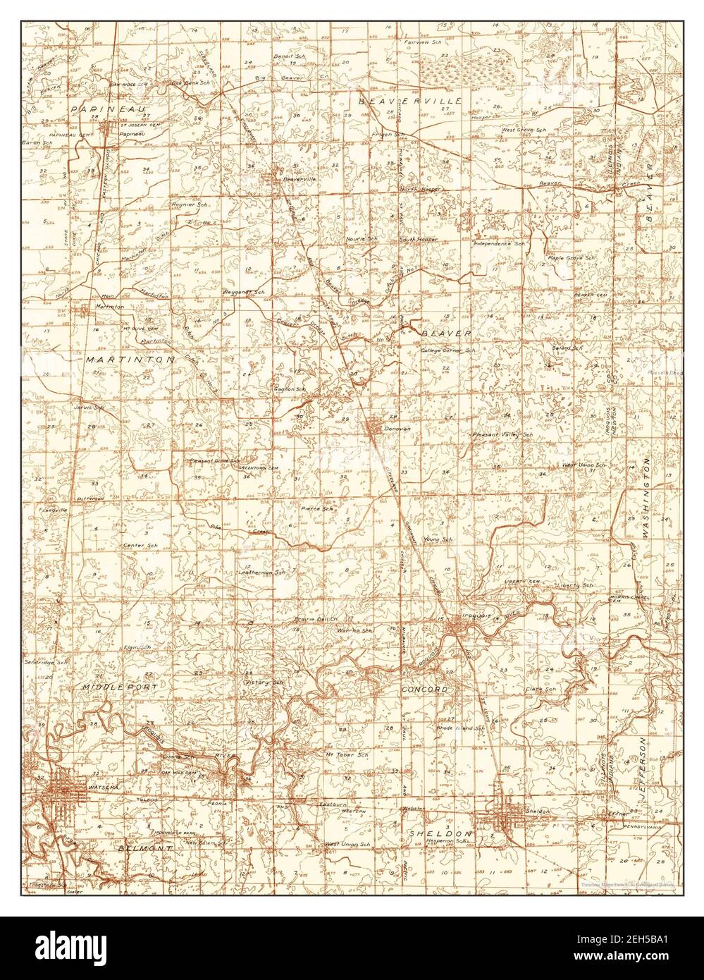 Mapa de watseka fotografías e imágenes de alta resolución Alamy