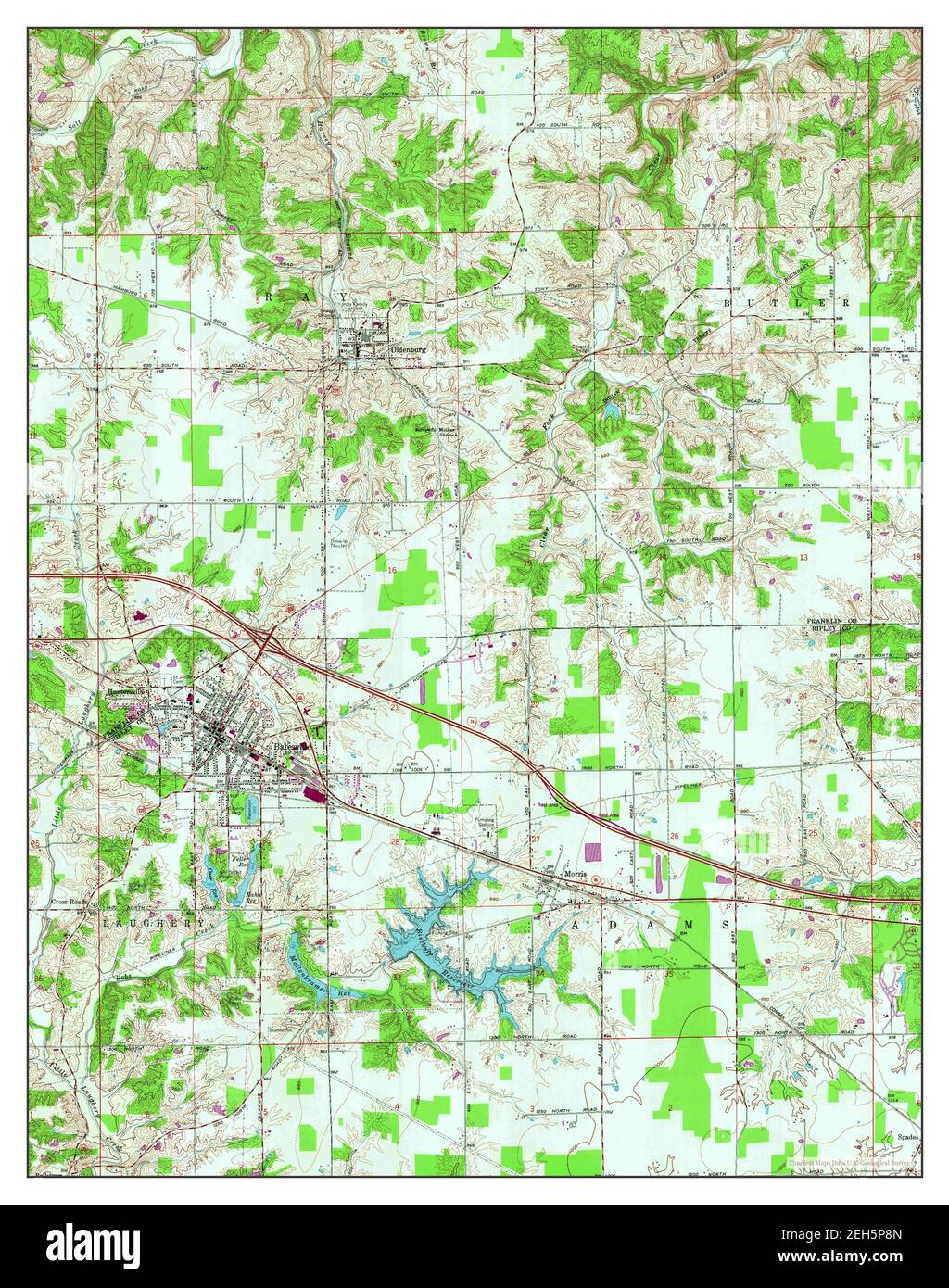 Mapa de batesville indiana fotografías e imágenes de alta resolución