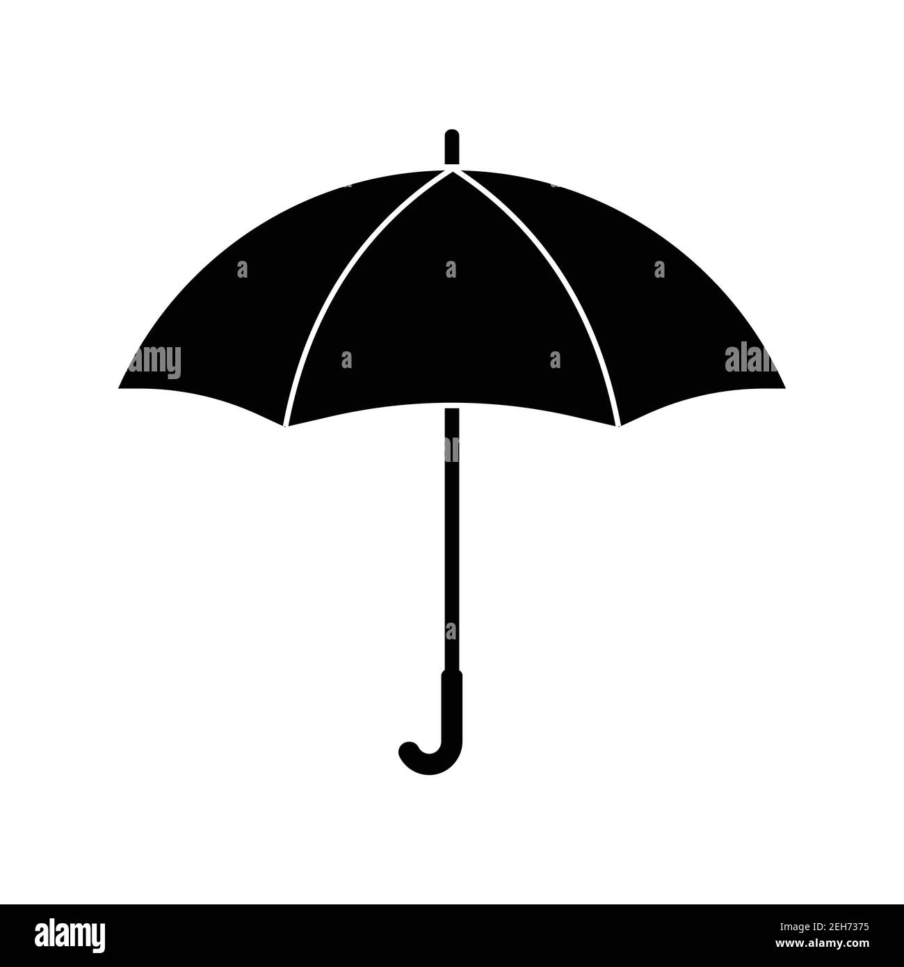 Diseño de icono de paraguas abierto. Ilustración vectorial Ilustración del Vector