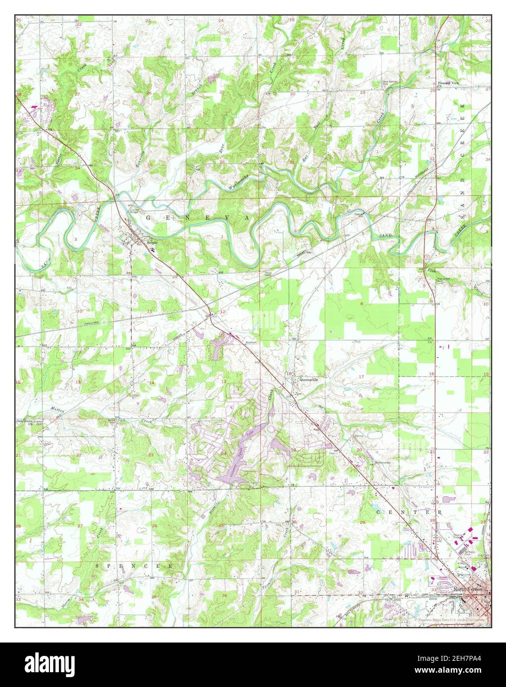 Mapa de vernon indiana fotografías e imágenes de alta resolución Alamy