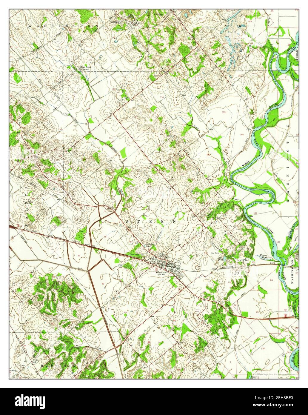 Mapa de wheatland indiana fotografías e imágenes de alta resolución Alamy