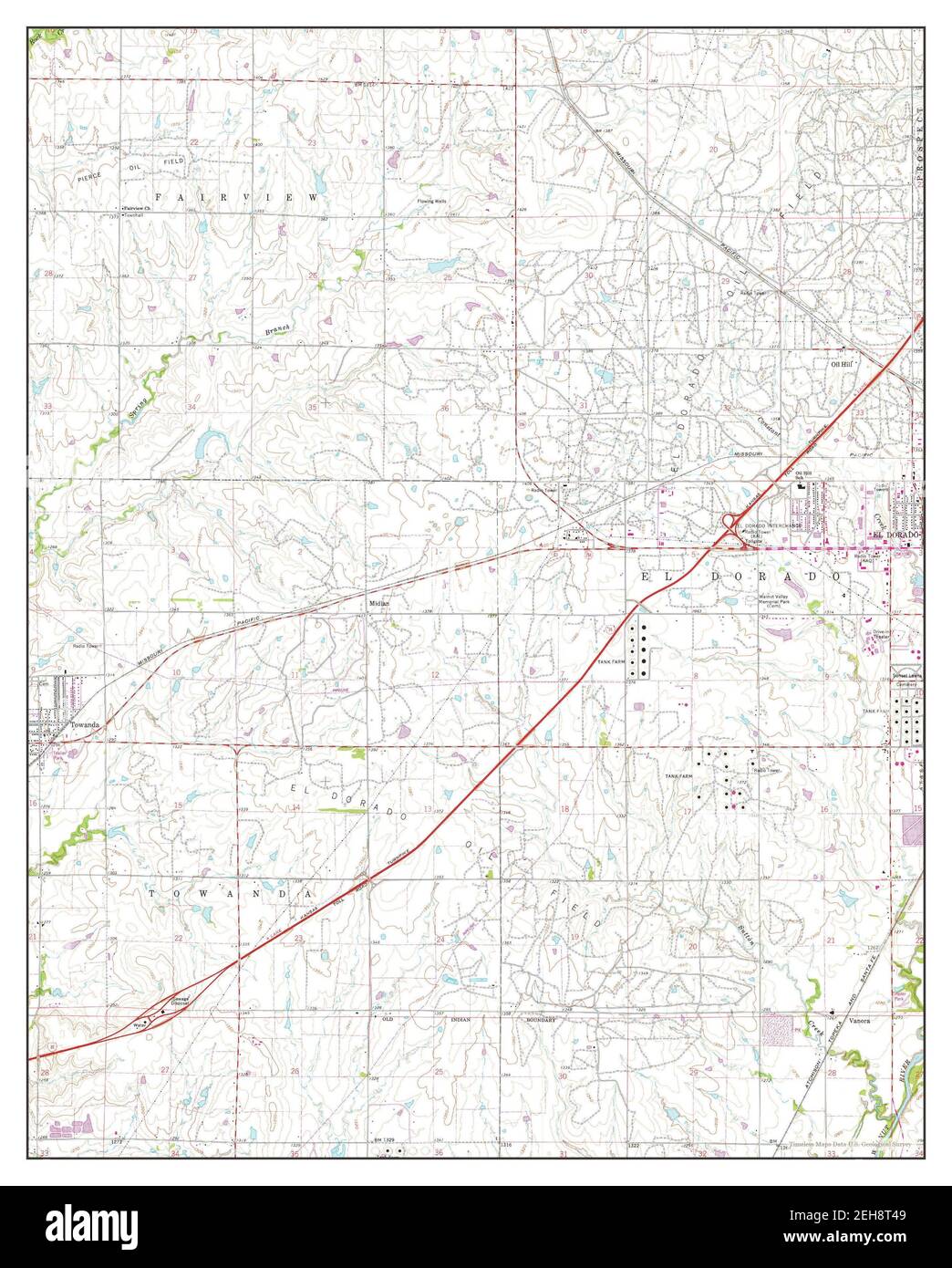 Mapa de el dorado kansas fotografías e imágenes de alta resolución Alamy