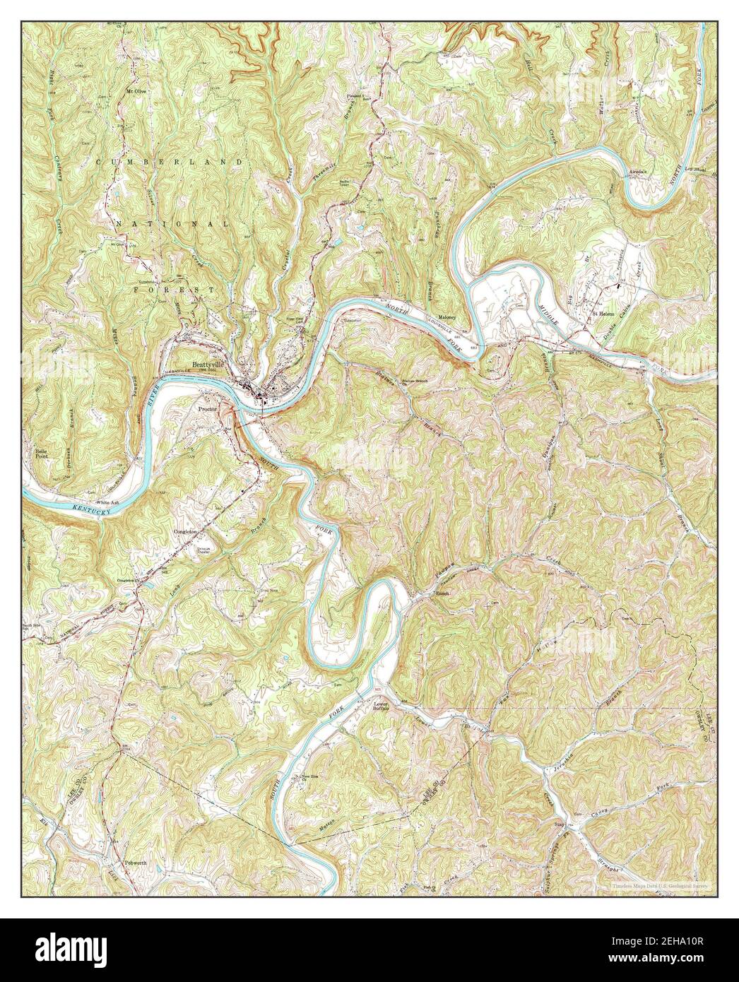 Mapa de beattyville kentucky fotografías e imágenes de alta resolución