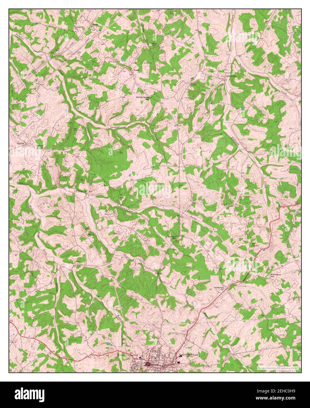 Mapa de scottsville fotografías e imágenes de alta resolución Alamy